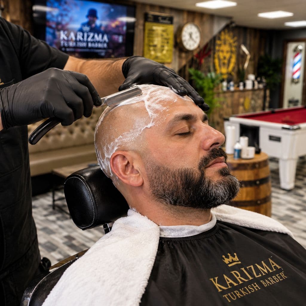 Head Shave at KARIZMA Turkish Barber